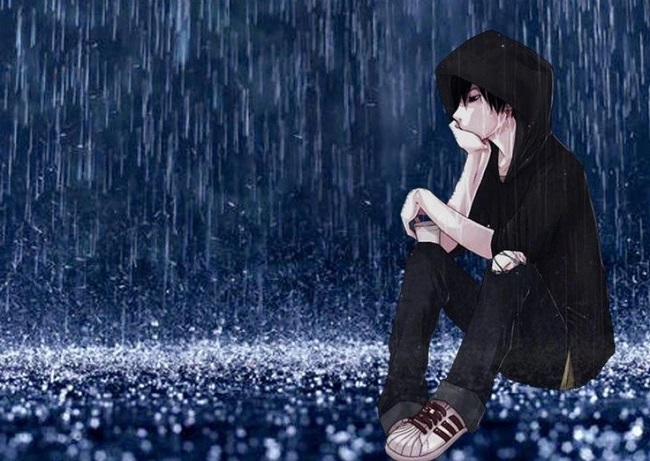 Đêm buồn ngồi khóc trong mưa